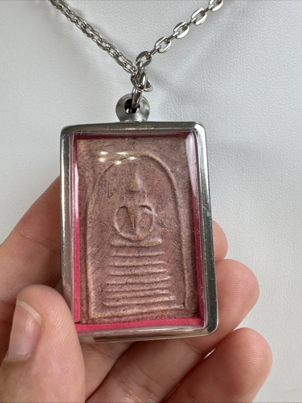 PHRA SOMDEJ BACK PIDTA LP PHU THAI RARE AMULET MIRACLE RICH WIN - Picture 3 of 4
